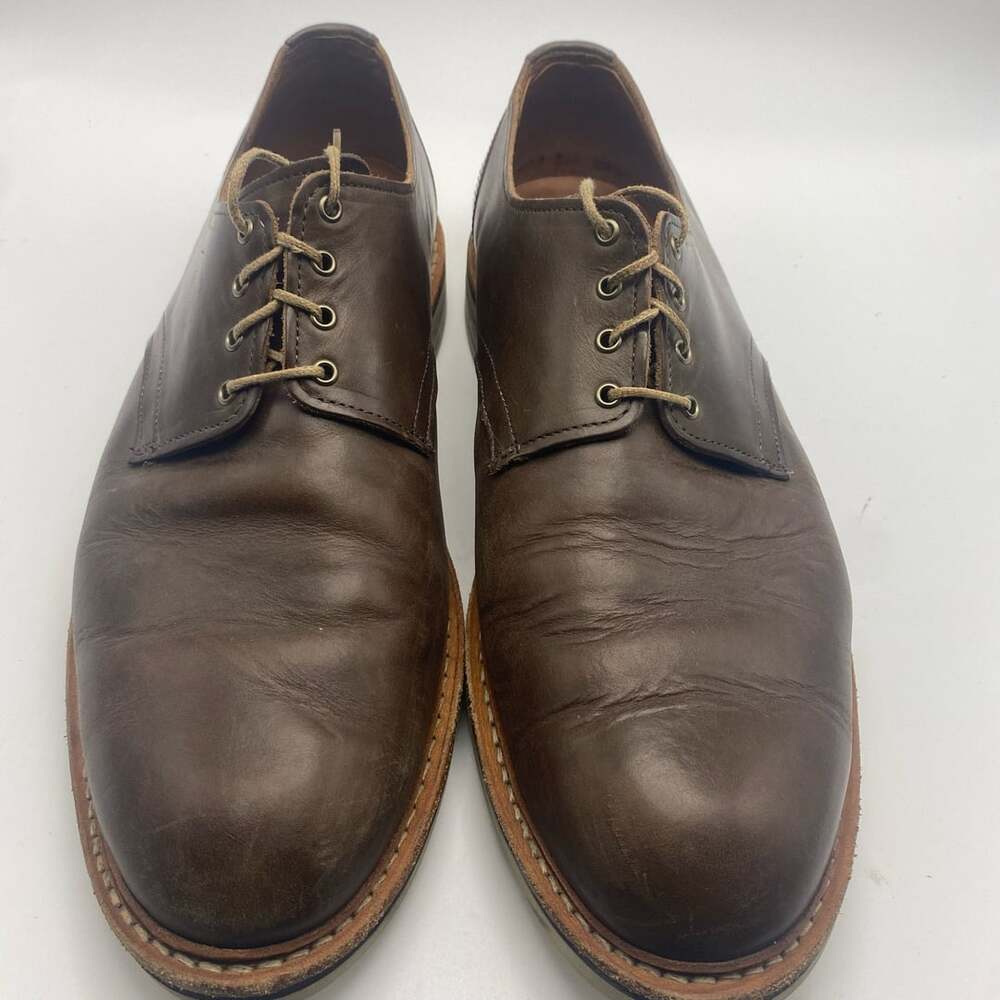 Allen Edmonds Nomad Derby Shoes Brown Leather Size 12 D (DS1041)